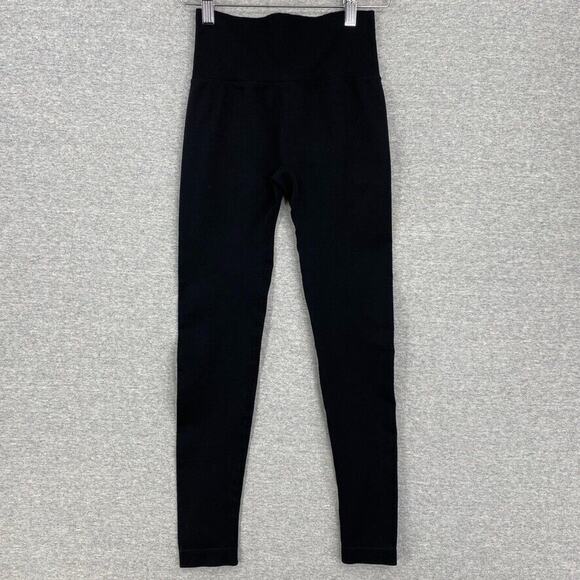 Leggings Womens Small Black Athletic Ruched Butt Scrunch Lifting High Waist - Picture 1 of 11